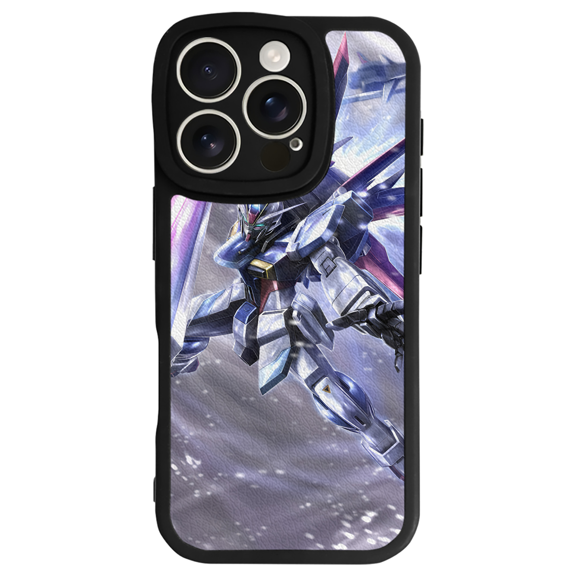 （画像用） 機動戦士ガンダム Mobile Suit Gundam 【iPhone 16シリーズ対応】シリコンスマホケース（レザー調） 材質：シリコン